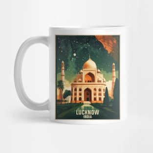 Lucknow India Starry Night Vintage Tourism Travel Mug